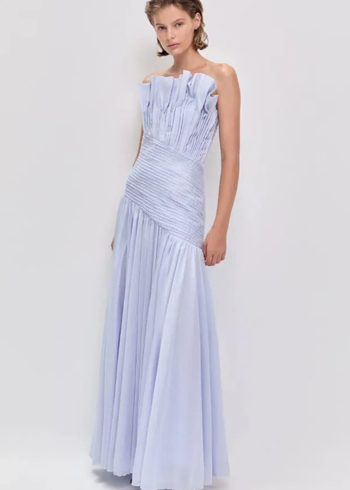 Aje Aquiline Gown in French Blue Size 8 for rent on The Volte - main image