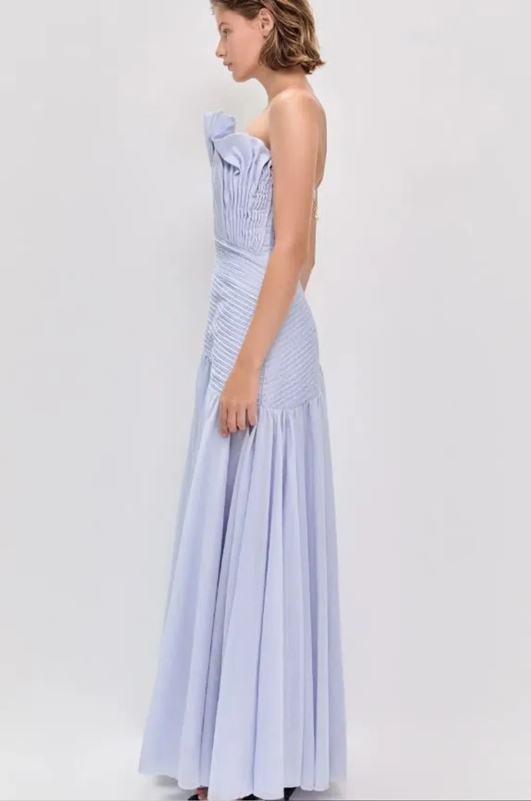 Aje Aquiline Gown in French Blue Size 10 for rent on The Volte - main image