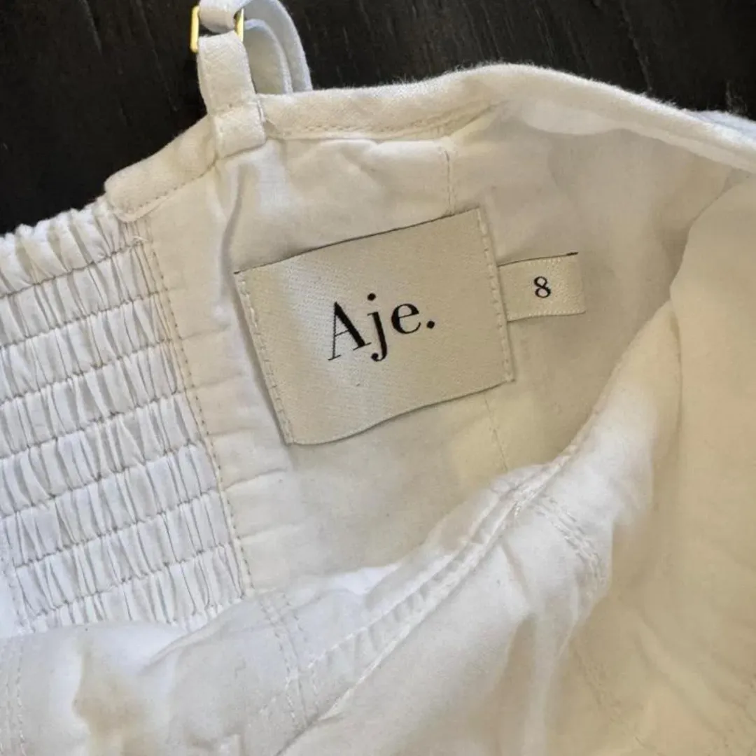 Aje white corset mini dress  for rent on The Volte - main image