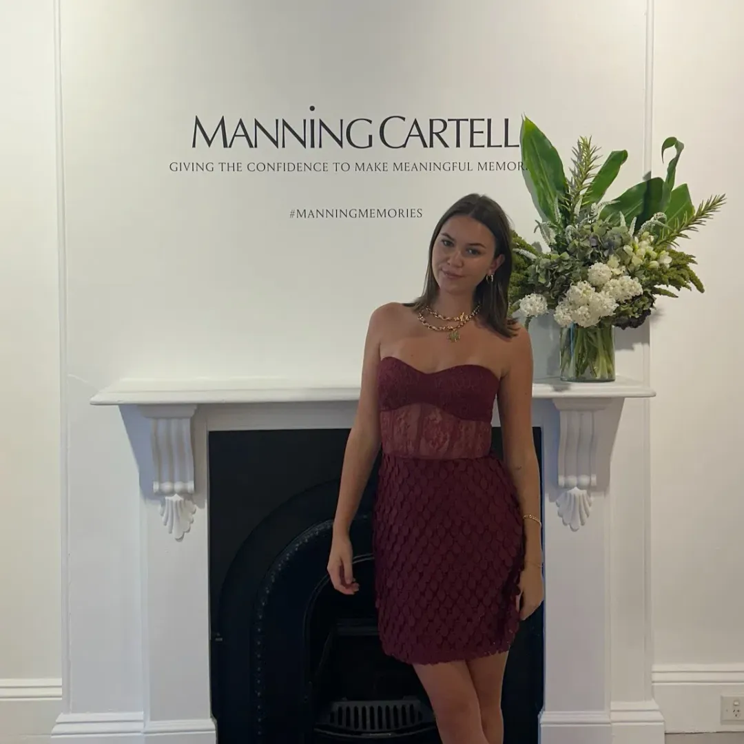 MANNING CARTELL SUPREME EXTREME MINI DRESS SIZE 12 - CRANBERRY COLOUR for rent on The Volte - main image