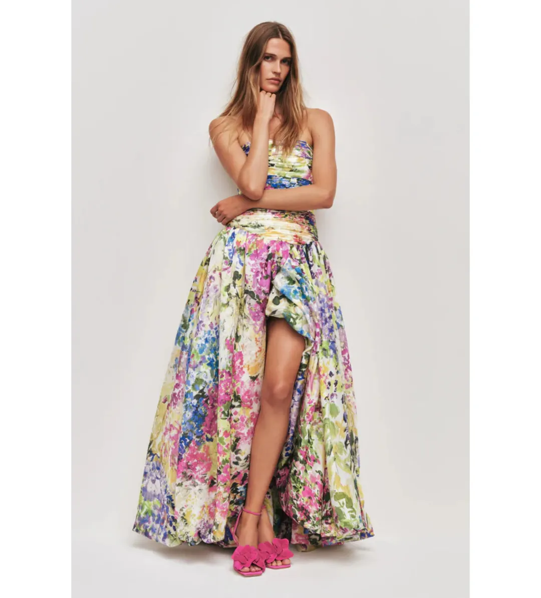 Aje Dahlia Gown in Lavandula Size AU6 for rent on The Volte - main image