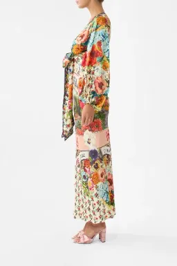 Camilla Dress and Clutch Aromatic Amor Blouson Sleeve Bias Dress size S 8-10 for rent on The Volte - image 4