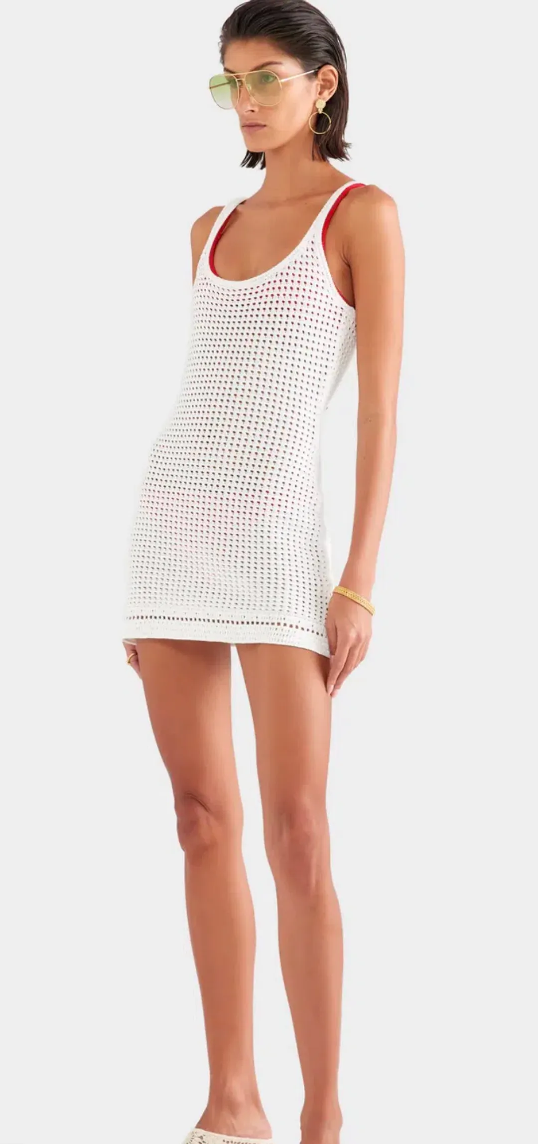 Venroy Crochet Cami Mini Dress - size S for rent on The Volte - main image