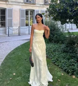 House of CB Seren Dress in vintage white size XS  for rent on The Volte - image 3