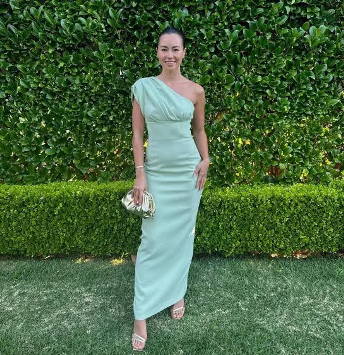 Rachel Gilbert Winnie Gown in Seafoam Green Size 6 for rent on The Volte - main image
