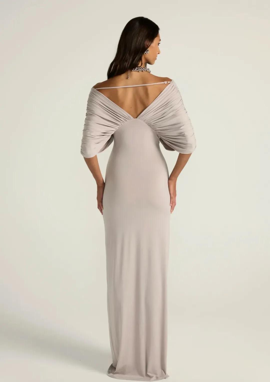 Ance Gria - Neve Dress in Grey Size XS for rent on The Volte - main image