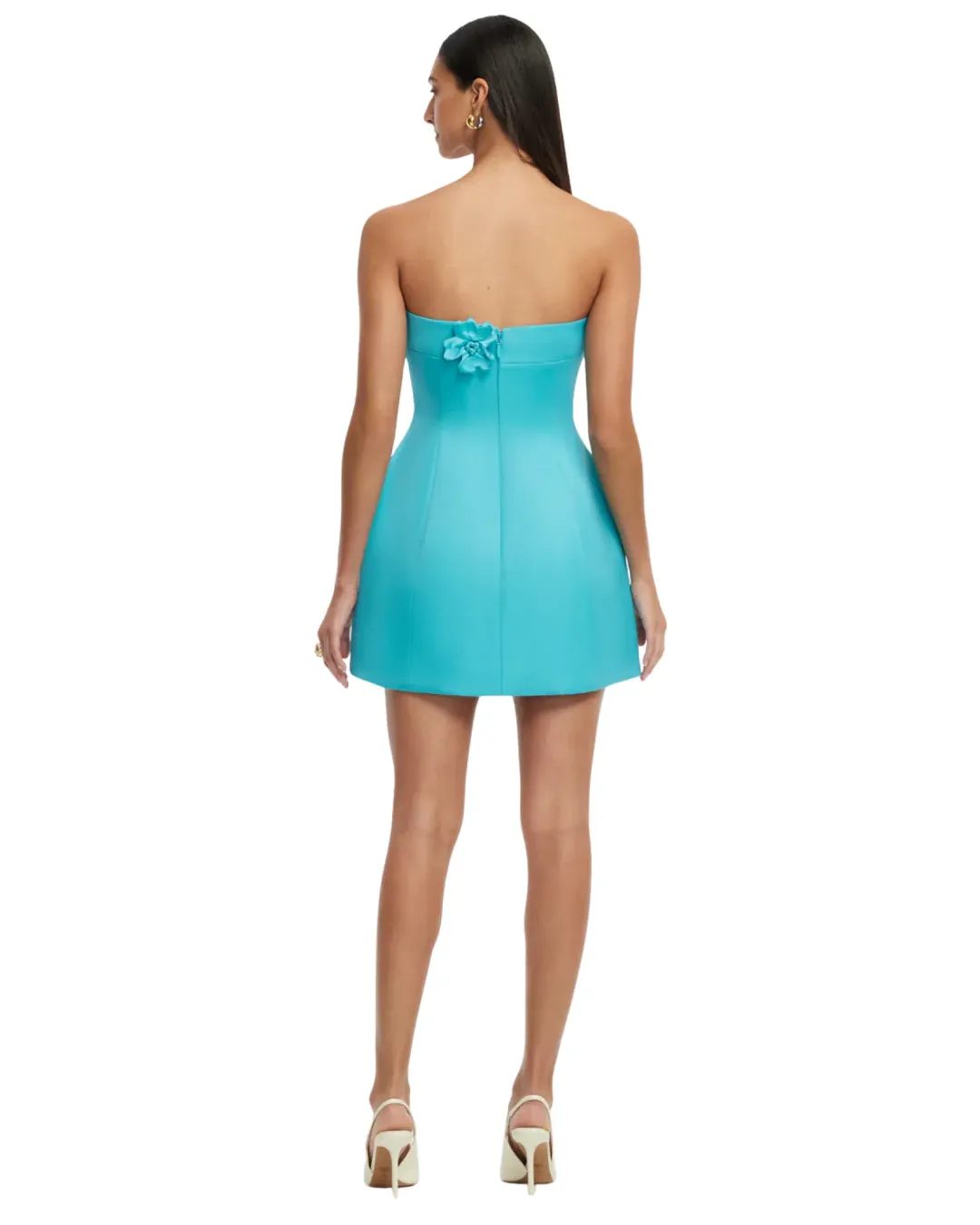 Leo Lin Rosario Petal Bustier Mini Dress Size 10 for rent on The Volte - main image