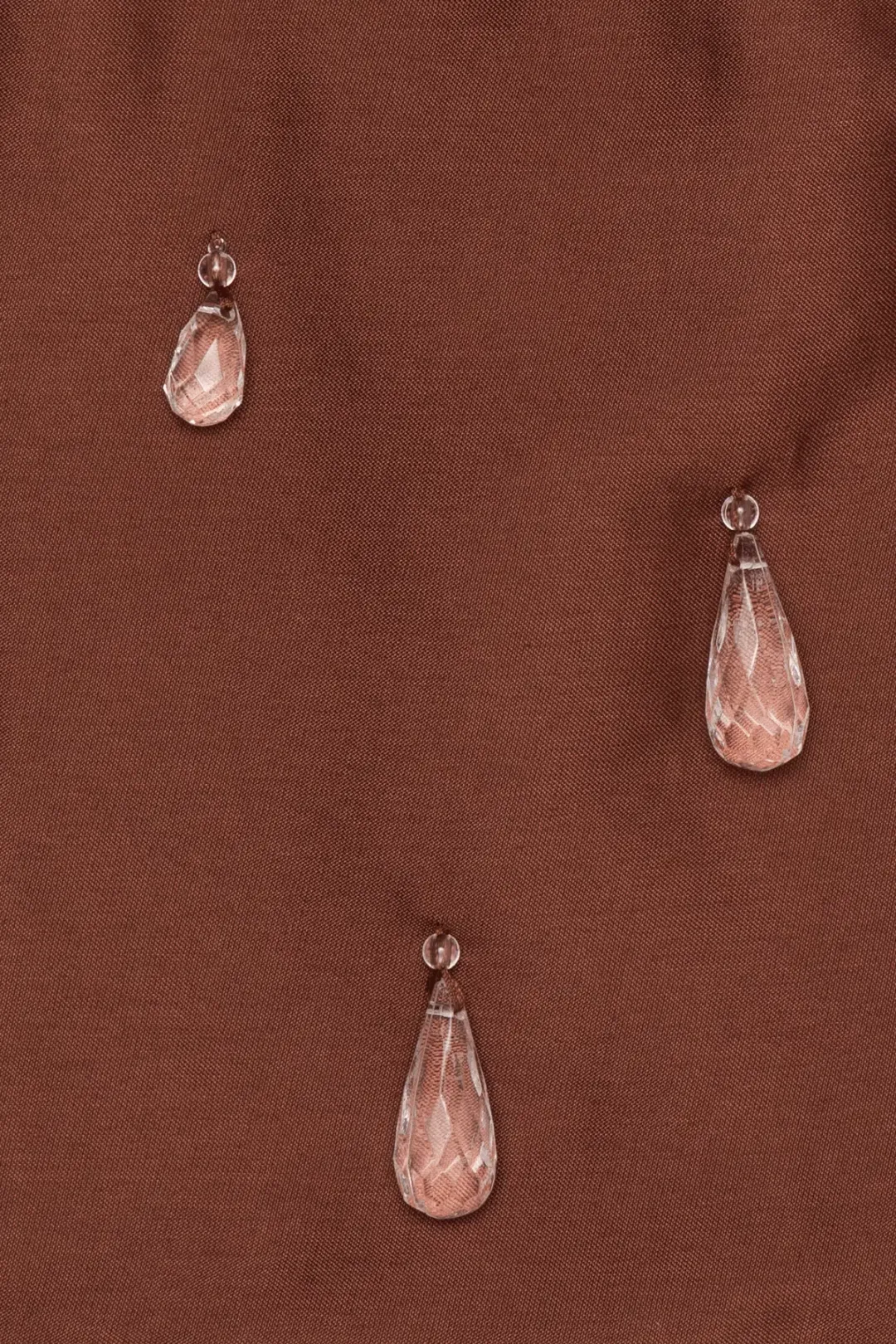 The Wolf Gang Luvia Beaded Mini Dress - Chocolate for rent on The Volte - main image