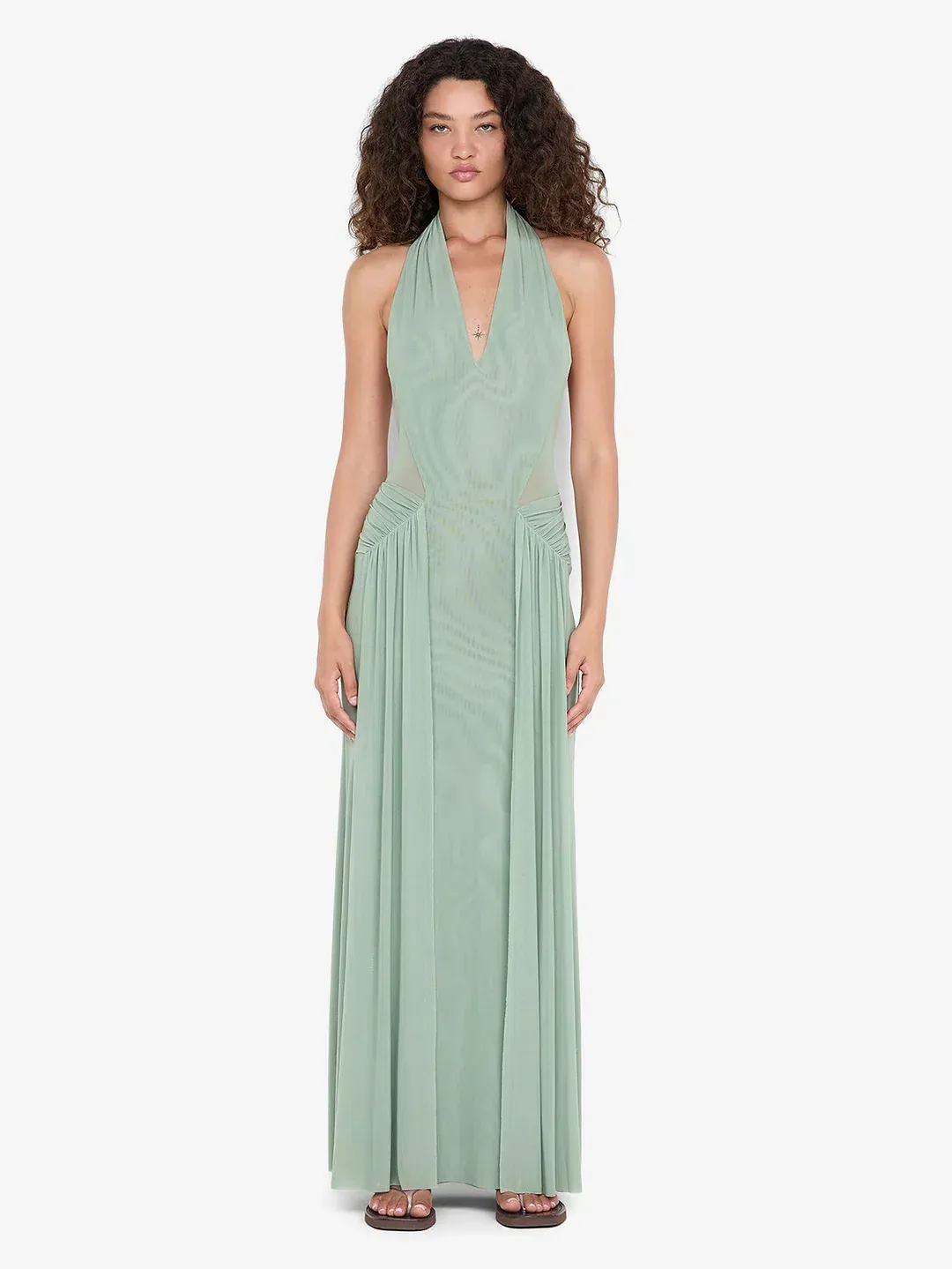 Bec + Bridge JUNIPER HALTER MAXI DRESS size 8 for rent on The Volte - main image