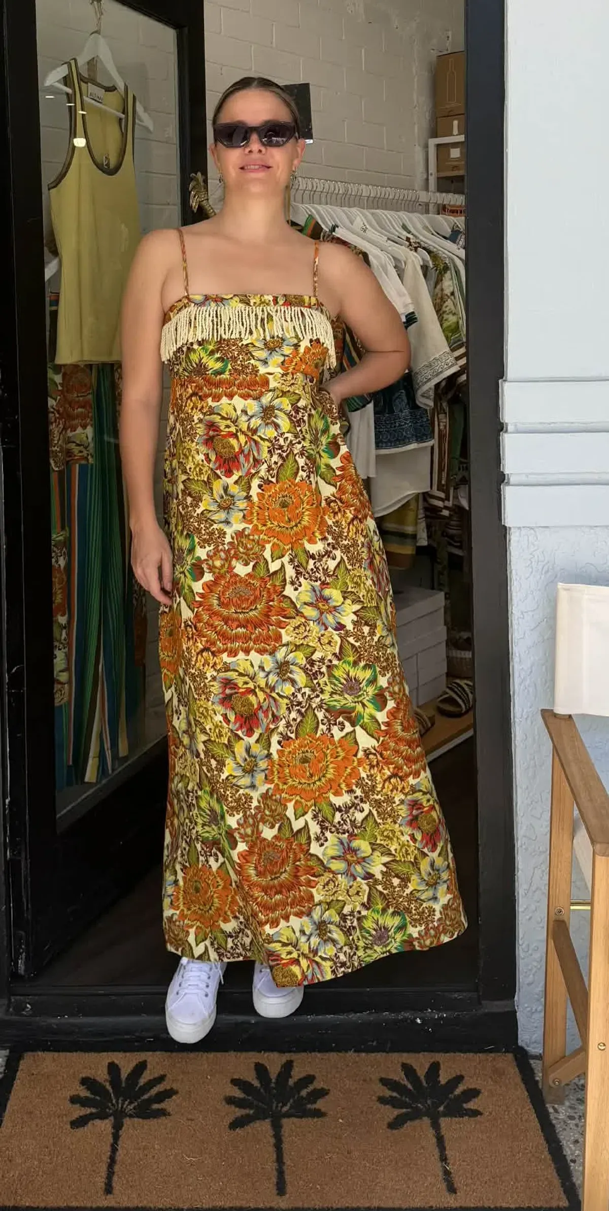 ALEMAIS LANA SQUARE DAY DRESS SIZE 14 for rent on The Volte - main image