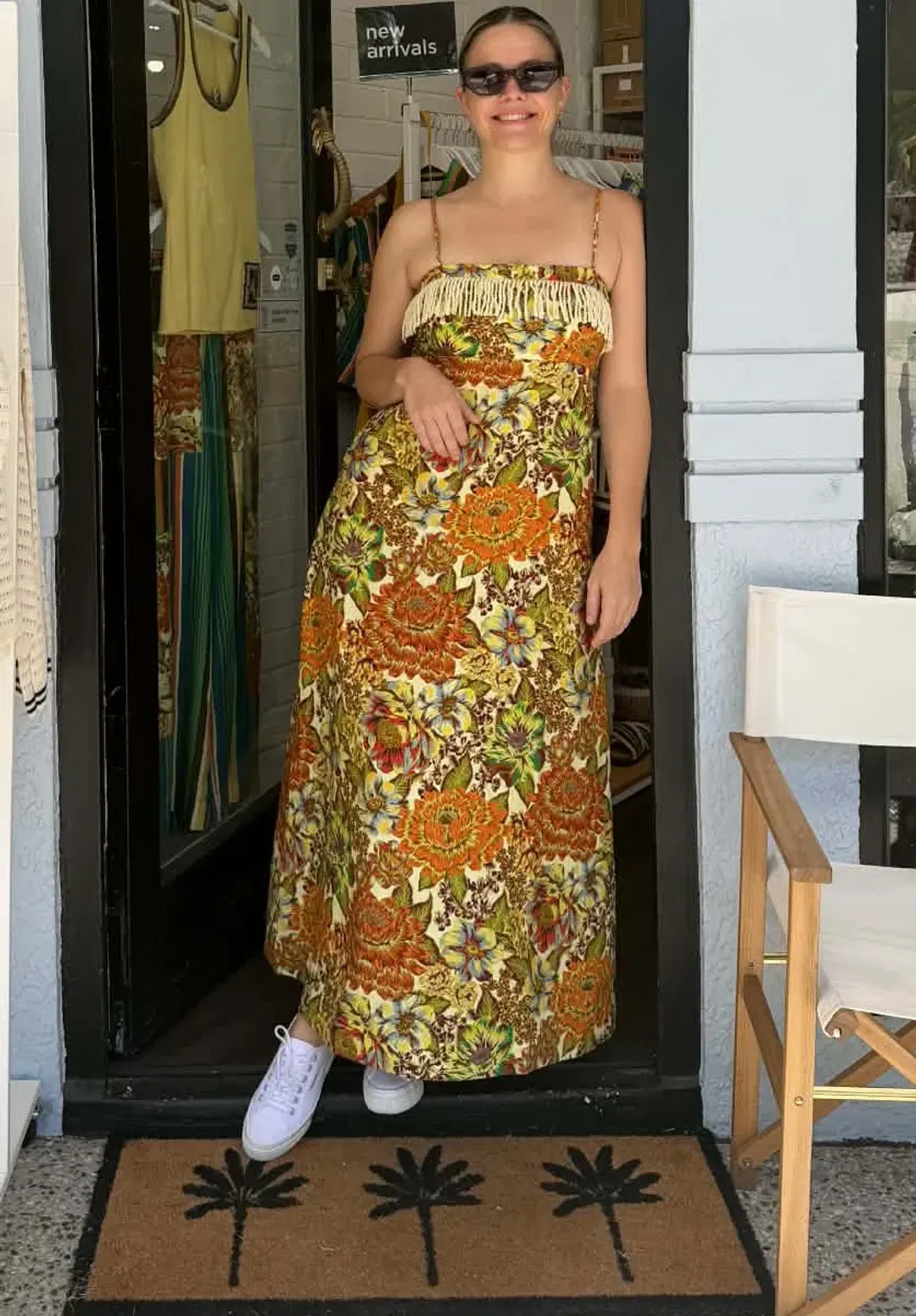 ALEMAIS LANA SQUARE DAY DRESS SIZE 14 for rent on The Volte - main image