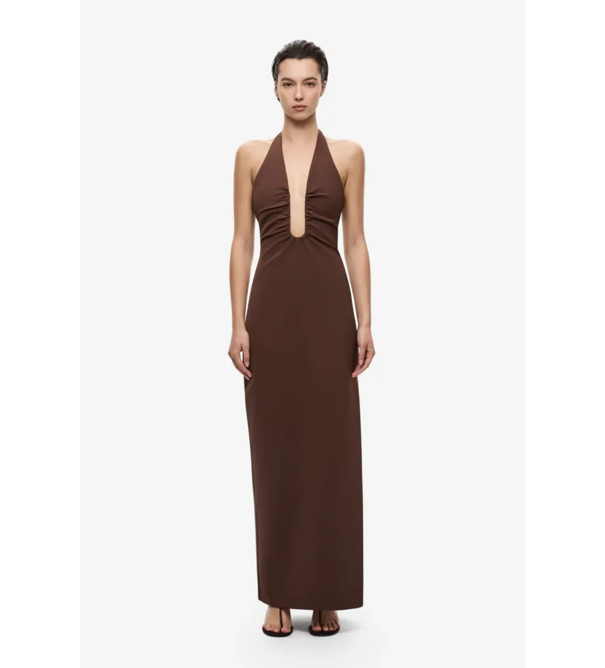 Misha Alusia Dress in Chocolate Size XS/AU6 for rent on The Volte - main image