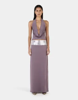 Ownley Aubergine Kyra Top & Francesca Skirt set  size S for rent on The Volte - image 1