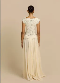 Arcina Ori ARABELLA DRESS BEIGE size Medium for rent on The Volte - image 2