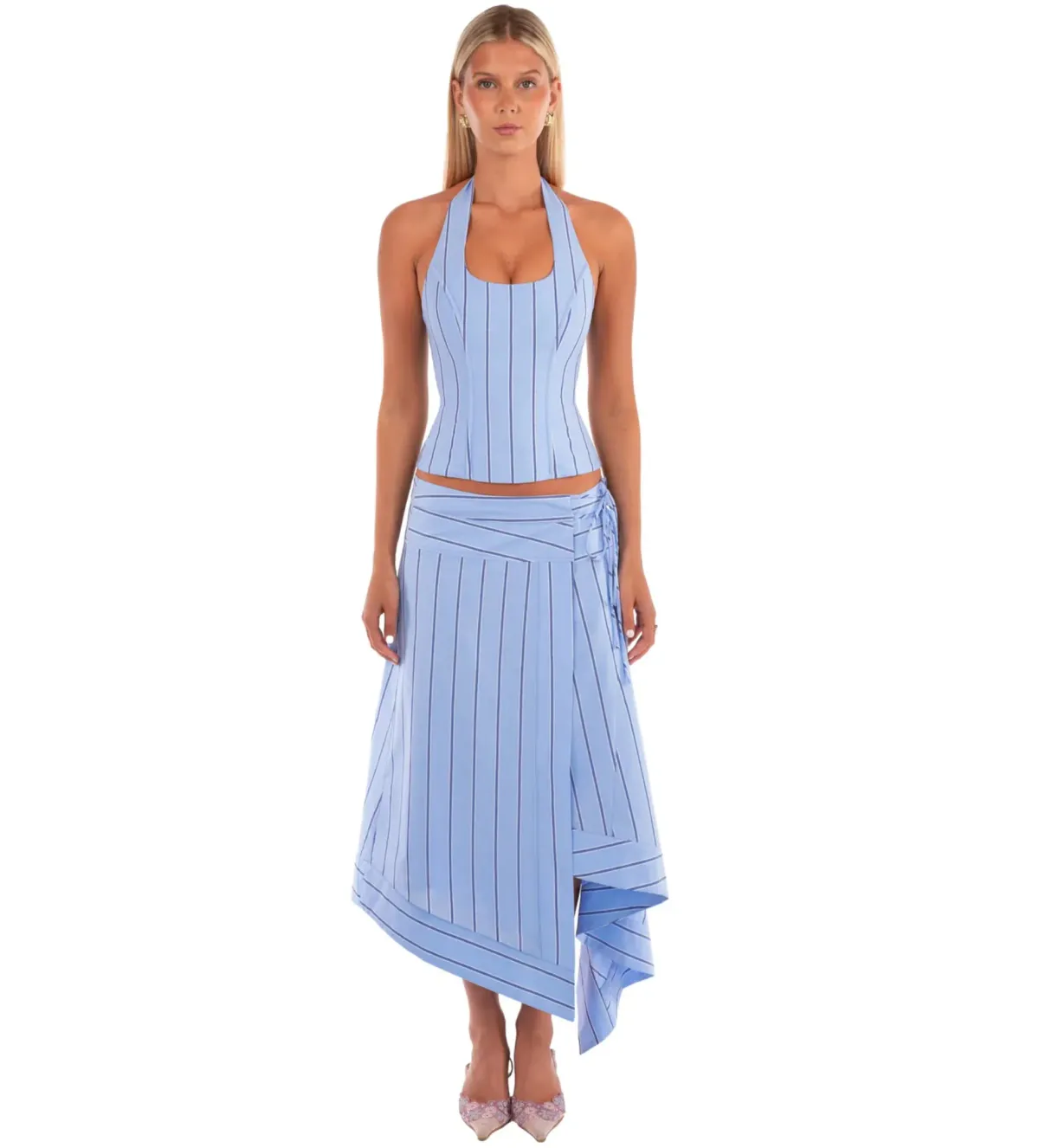 I Am Delilah Sabrina Set in Bluebell Size M/AU10 for rent on The Volte - main image