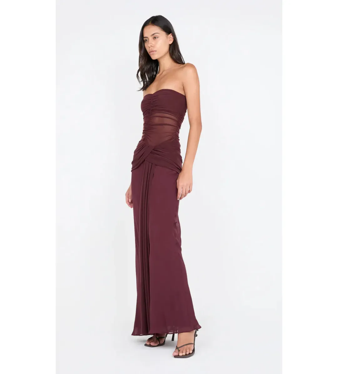 Bec & Bridge Noemi Strapless Gown in Plum Size AU6 for rent on The Volte - main image