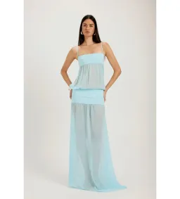 Ance Gria Romeo Gown in Aqua Size XS/AU6 for rent on The Volte - image 3