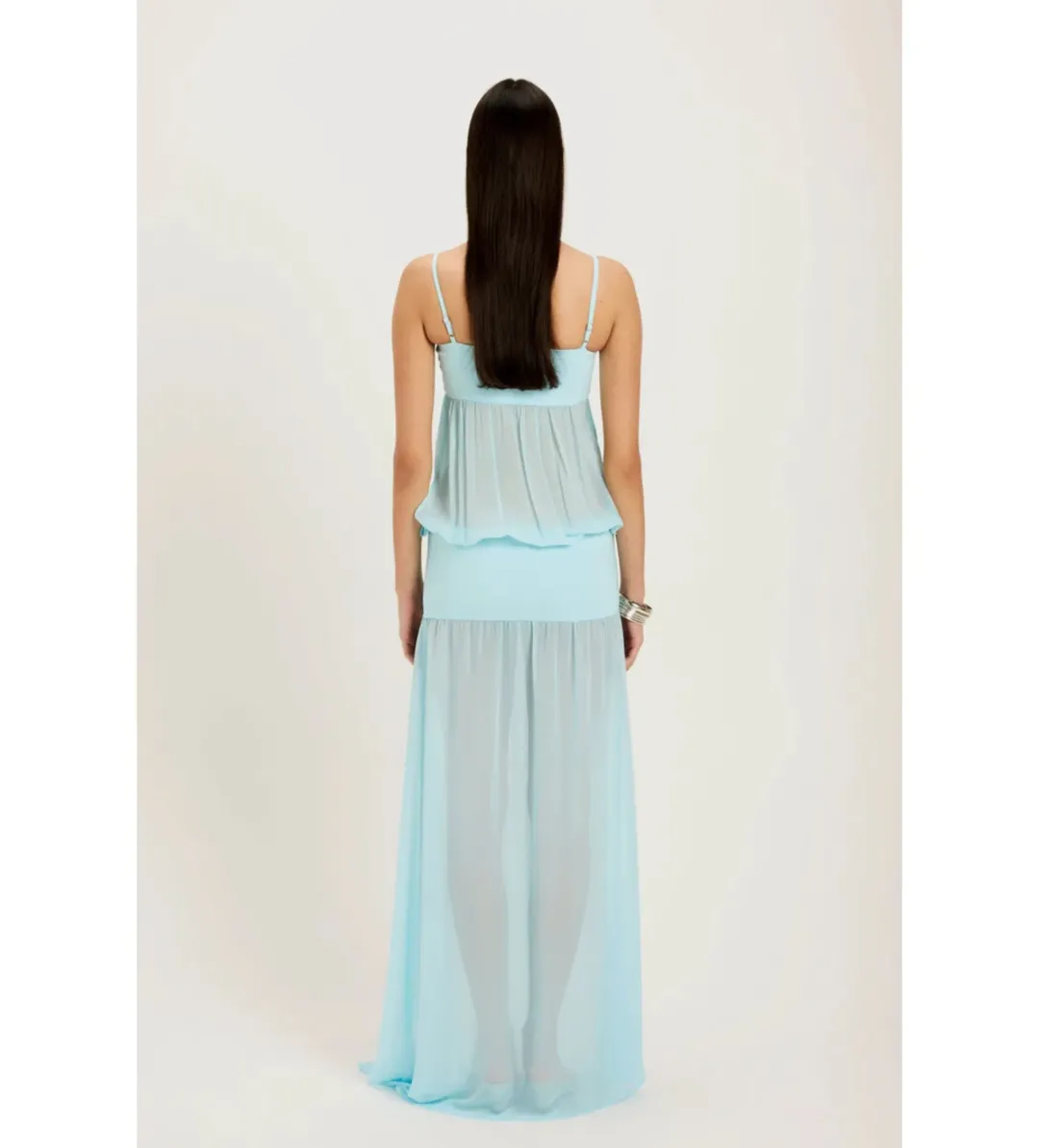 Ance Gria Romeo Gown in Aqua Size XS/AU6 for rent on The Volte - main image