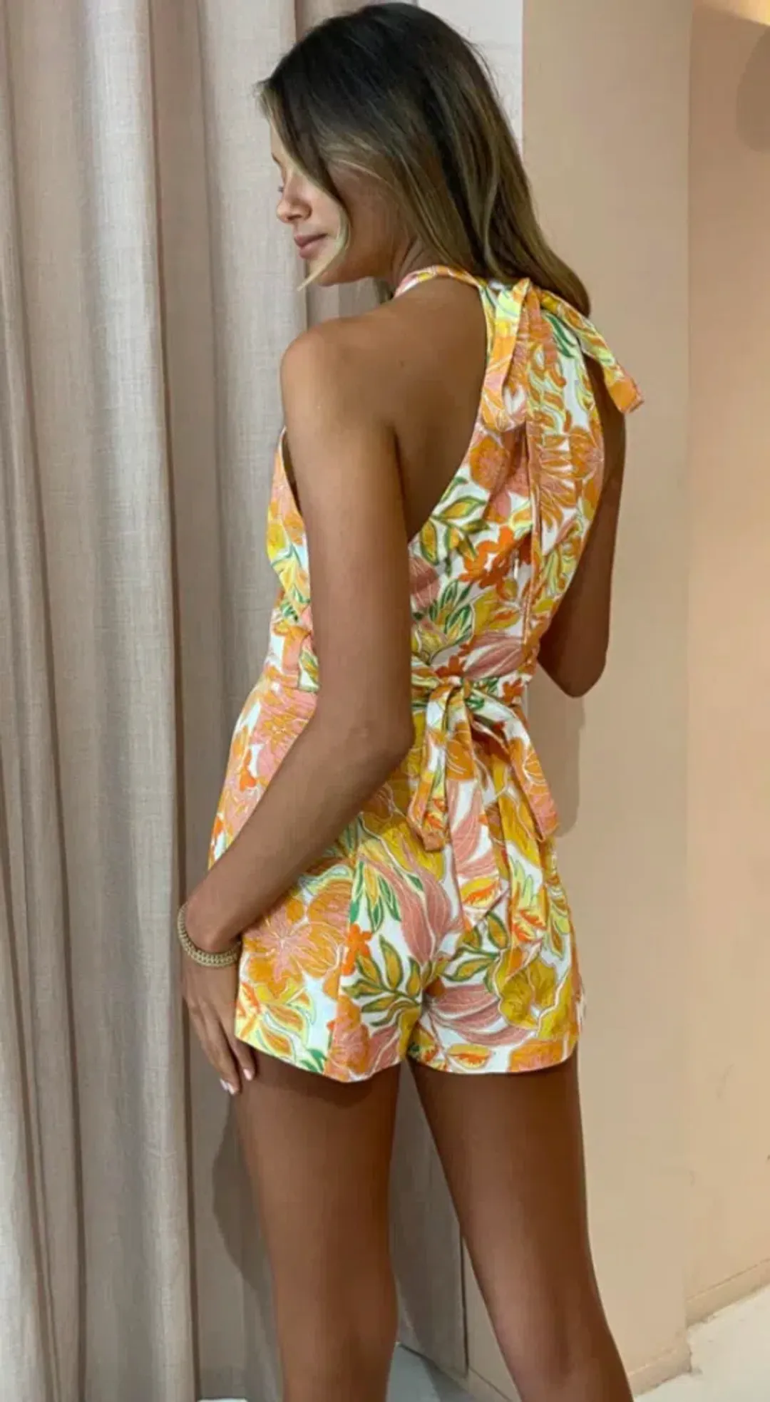 Issy Cruz Playsuit in Aloha for rent on The Volte - main image
