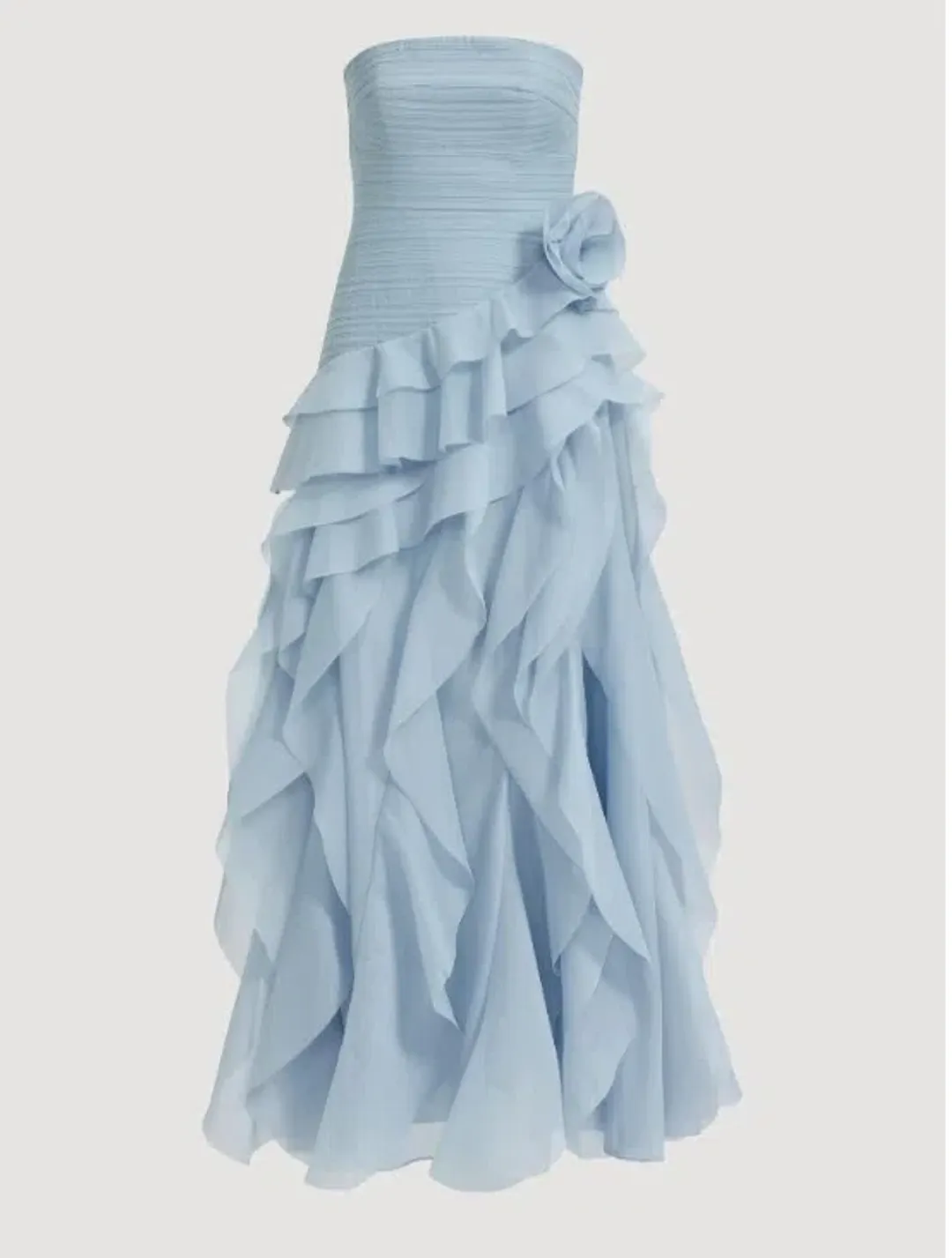 Aje Canyon Gown Dress Pastel Cloud Blue Size 6 for rent on The Volte - main image