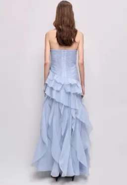 Aje Canyon Gown Dress Pastel Cloud Blue Size 6 for rent on The Volte - image 3