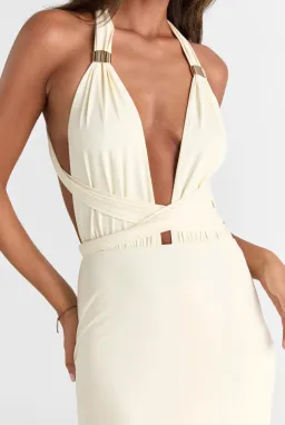 Sasha Therese Mira Maxi Dress in butter for rent on The Volte - image 2