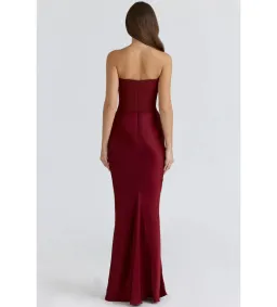 House of CB Persephone Dress in Wine Size M/AU10 for rent on The Volte - image 4