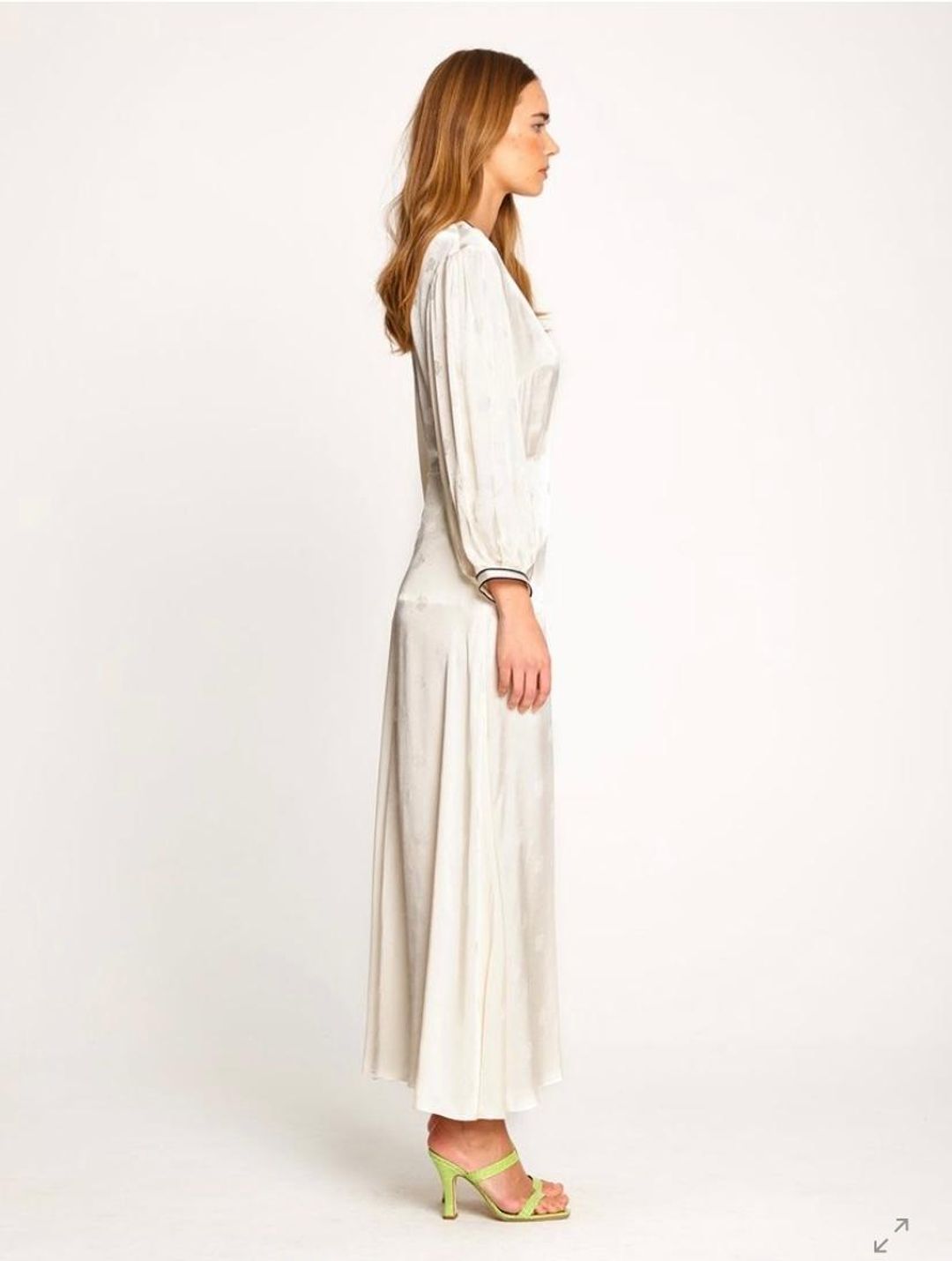 Alice McCall Hotel Lobby Midi Dress, cream in size 6 for rent on The Volte - main image