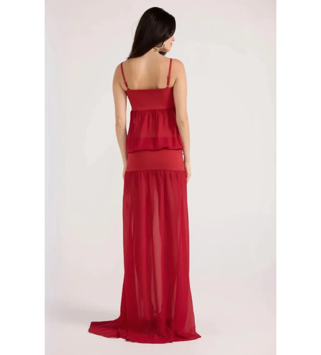 Ance Gria Romeo Gown in Red Size S/AU8 for rent on The Volte - main image