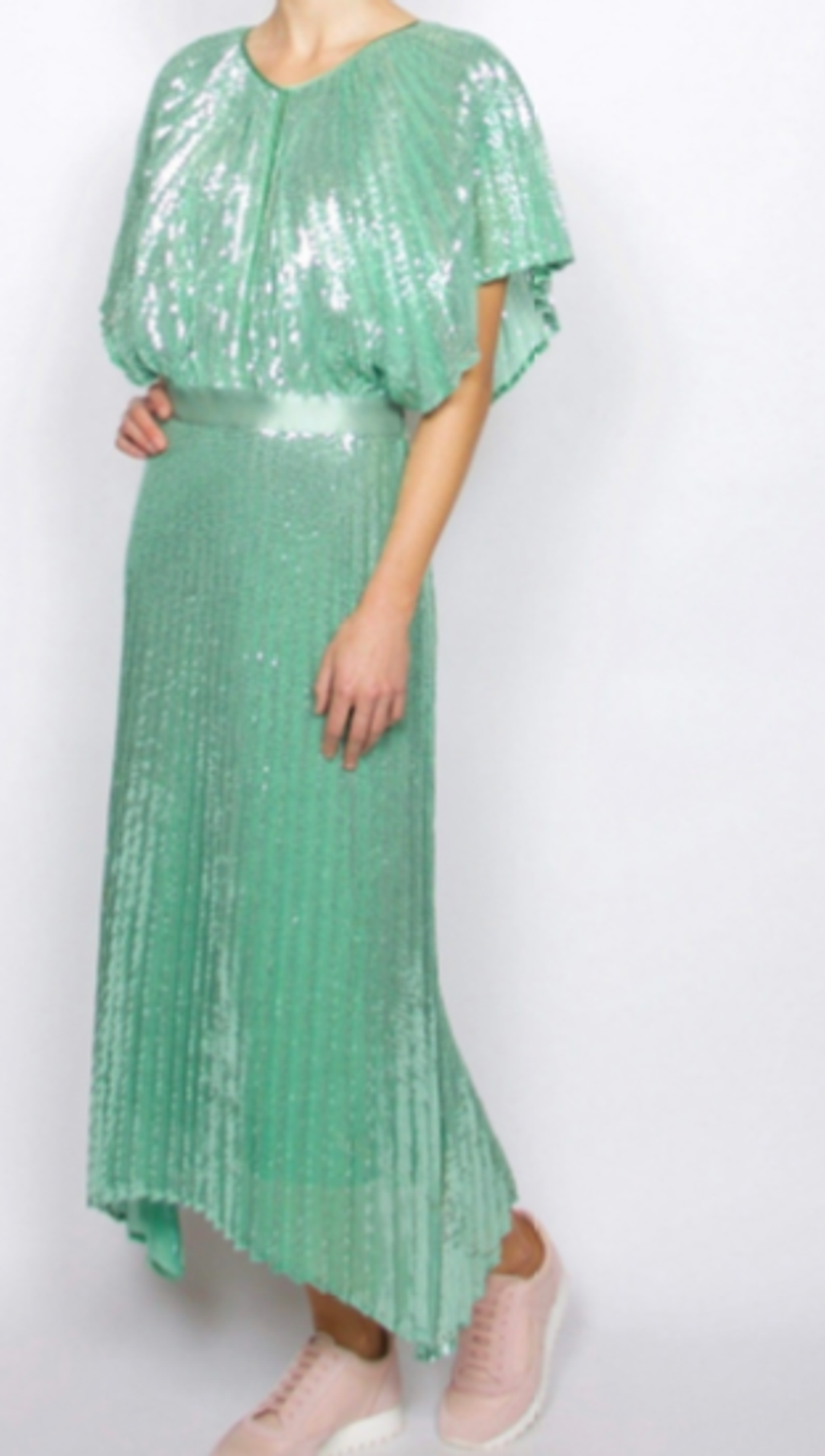 Flannel- Smoke and Mirrors Dress in mint size 6 for rent on The Volte - main image