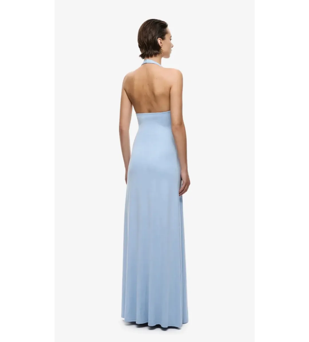 Misha Jennifer Cupro Maxi Dress in Cornflower Blue Size XXS/AU4 for rent on The Volte - main image
