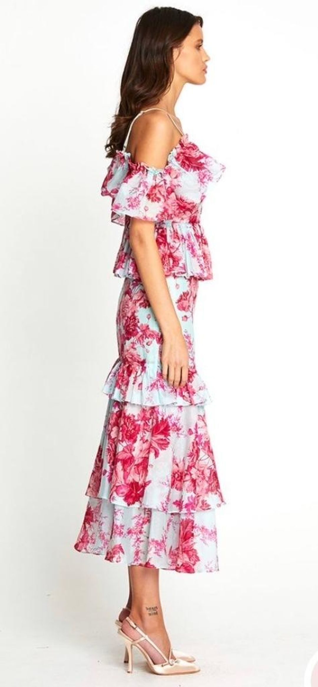 Alice McCall Flamingo Midi Dress in Spearmint in Size 6. for rent on The Volte - main image