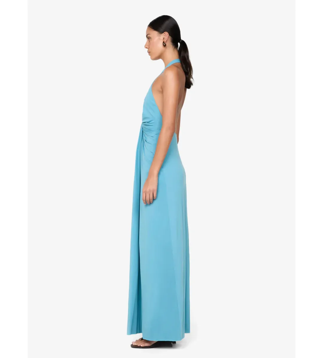 Bec & Bridge Tillie Drape Maxi Dress in Deep Seafoam Size AU6 for rent on The Volte - main image