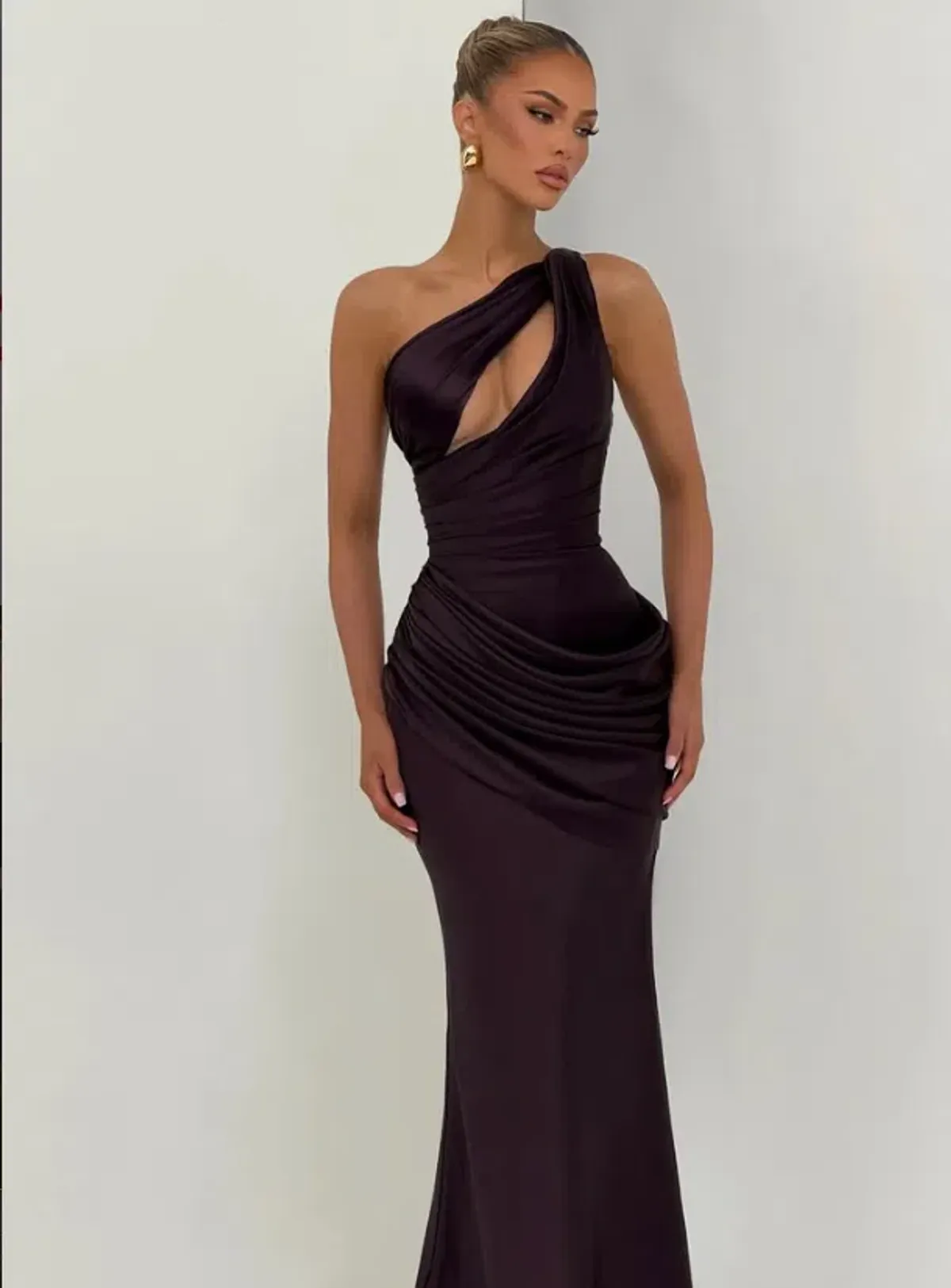 Babyboo Fashion Emina Maxi Dress Plum 8 for rent on The Volte - main image