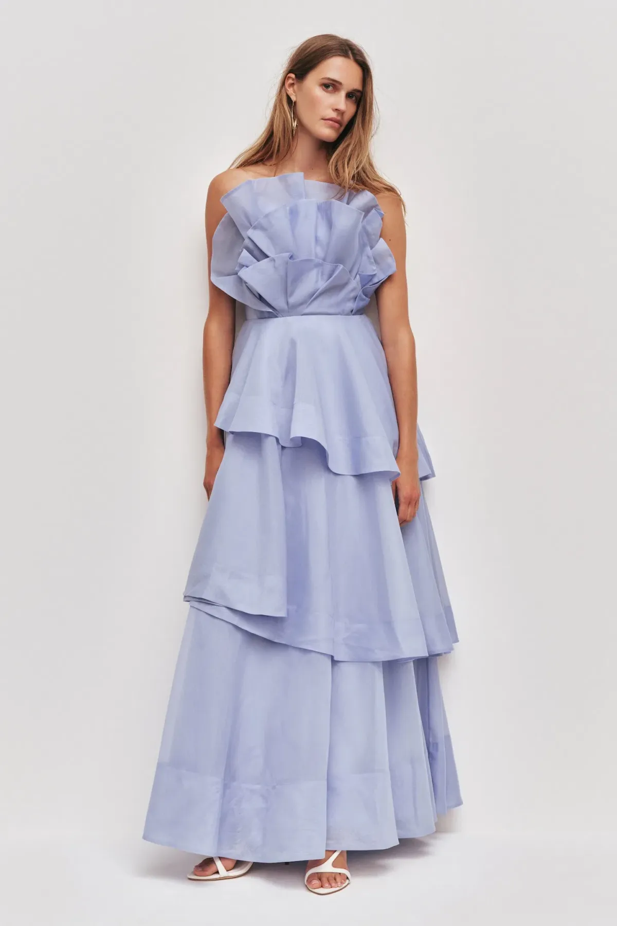 Aje Selestia Gown Pale Blue Size 6 for rent on The Volte - main image