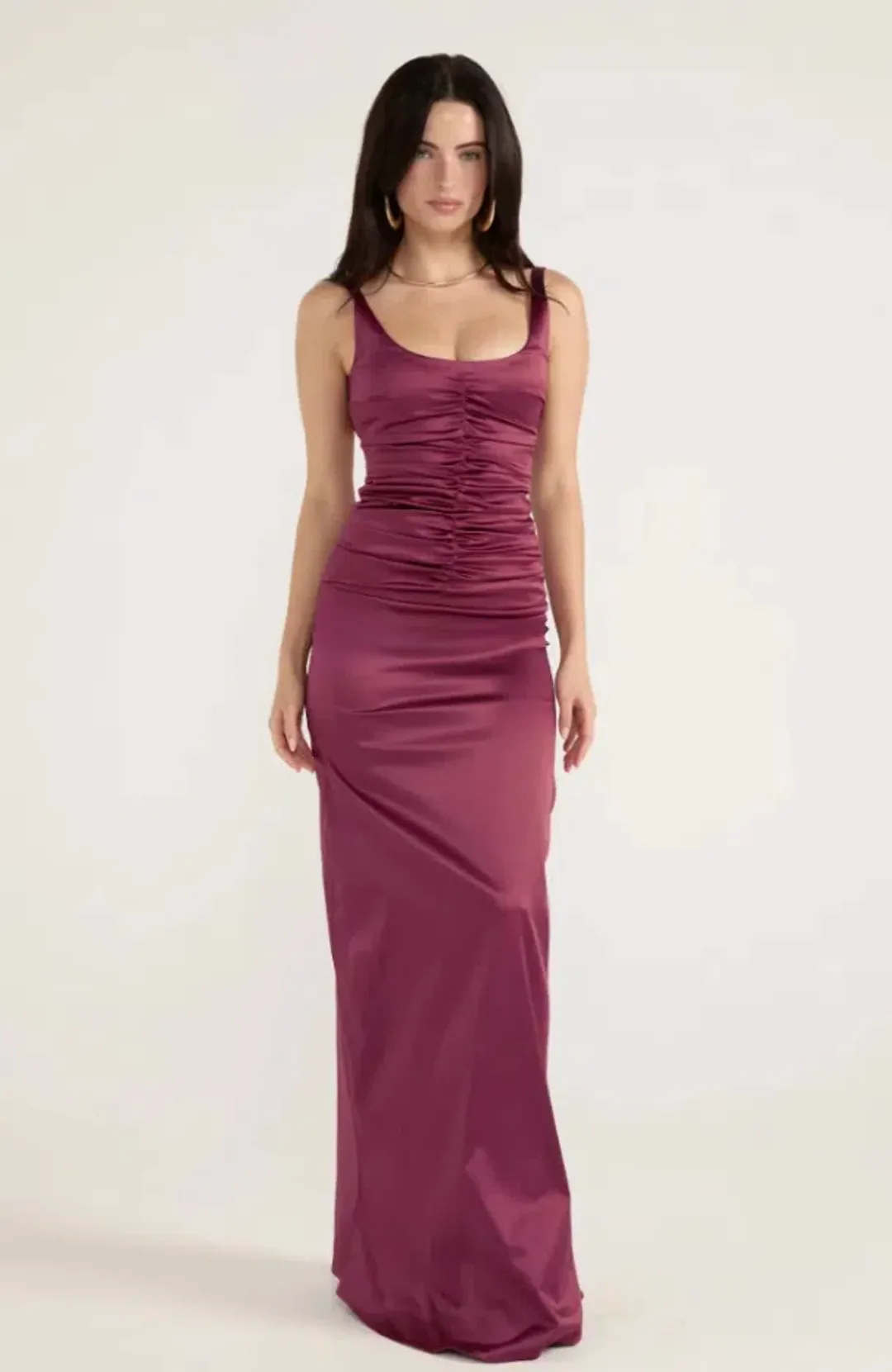 ATLEIN GOWN | PLUM - SIZE 6 for rent on The Volte - main image