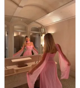 Raphaella Santana Ophelia Dress in Pink Size XS/AU6 for rent on The Volte - image 3