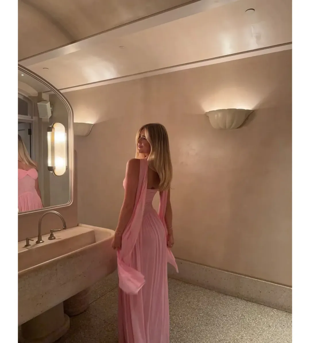 Raphaella Santana Ophelia Dress in Pink Size M/AU10 for rent on The Volte - main image