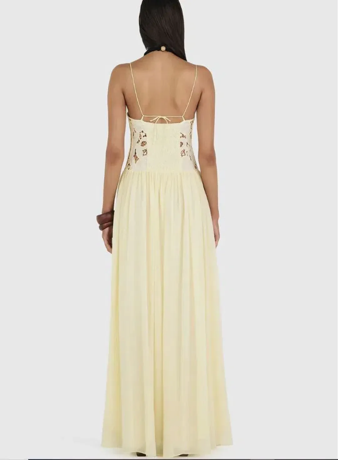 Hansen and Gretel Stephanie Maxi Dress in Butter Size 6 for rent on The Volte - main image