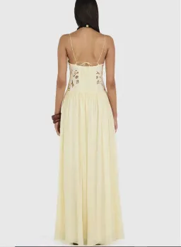 Hansen and Gretel Stephanie Maxi Dress in Butter Size 6 for rent on The Volte - image 2