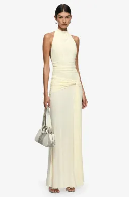 JASMIN HALTER DRESS | LEMON SORBET - SIZE 8 for rent on The Volte - image 1
