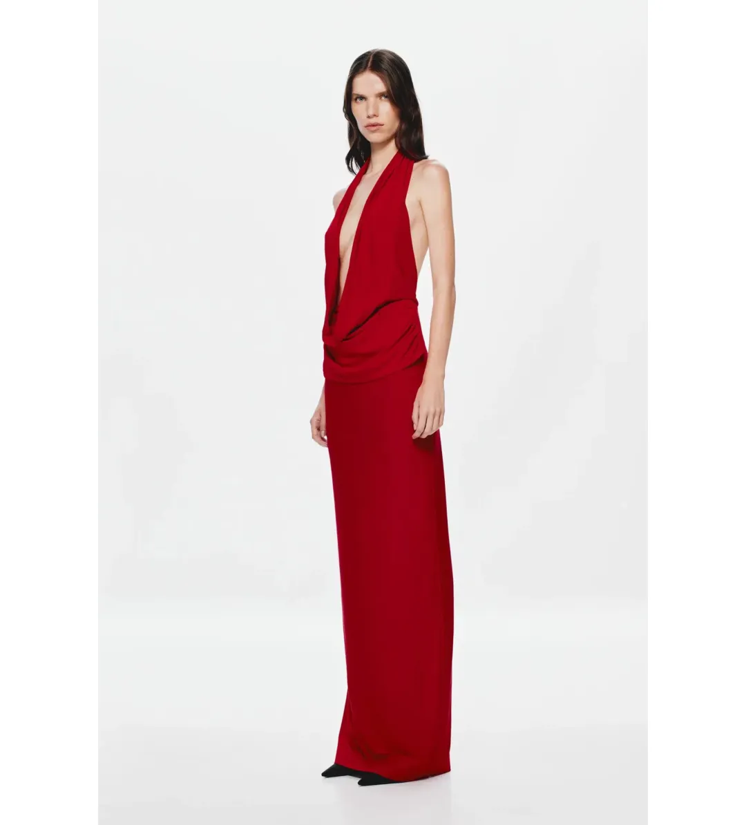Misha Vanessa Jersey Maxi Dress in Cherry Size S/AU8 for rent on The Volte - main image