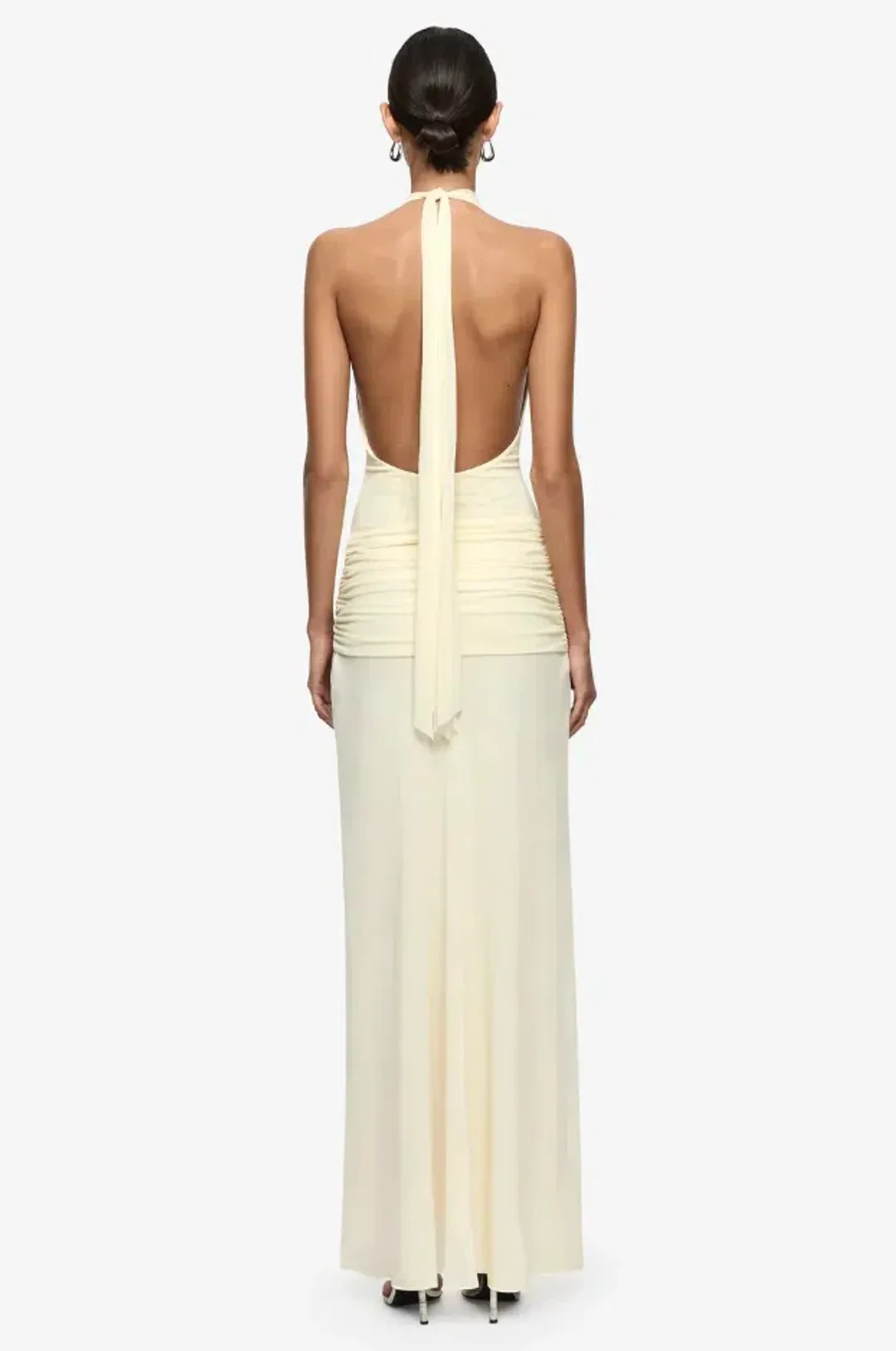 JASMIN HALTER DRESS | LEMON SORBET - SIZE 10 for rent on The Volte - main image