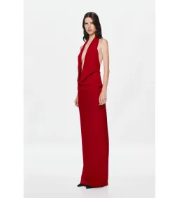 Misha Vanessa Jersey Maxi Dress in Cherry Size M/AU10 for rent on The Volte - image 2