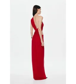 Misha Solstice Cupro Dress in Cherry Red Size S/AU8 for rent on The Volte - image 2