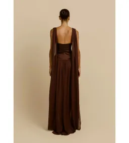 Arcina Ori Ramona Maxi Dress Cacao Size S/AU 8 for rent on The Volte - image 3
