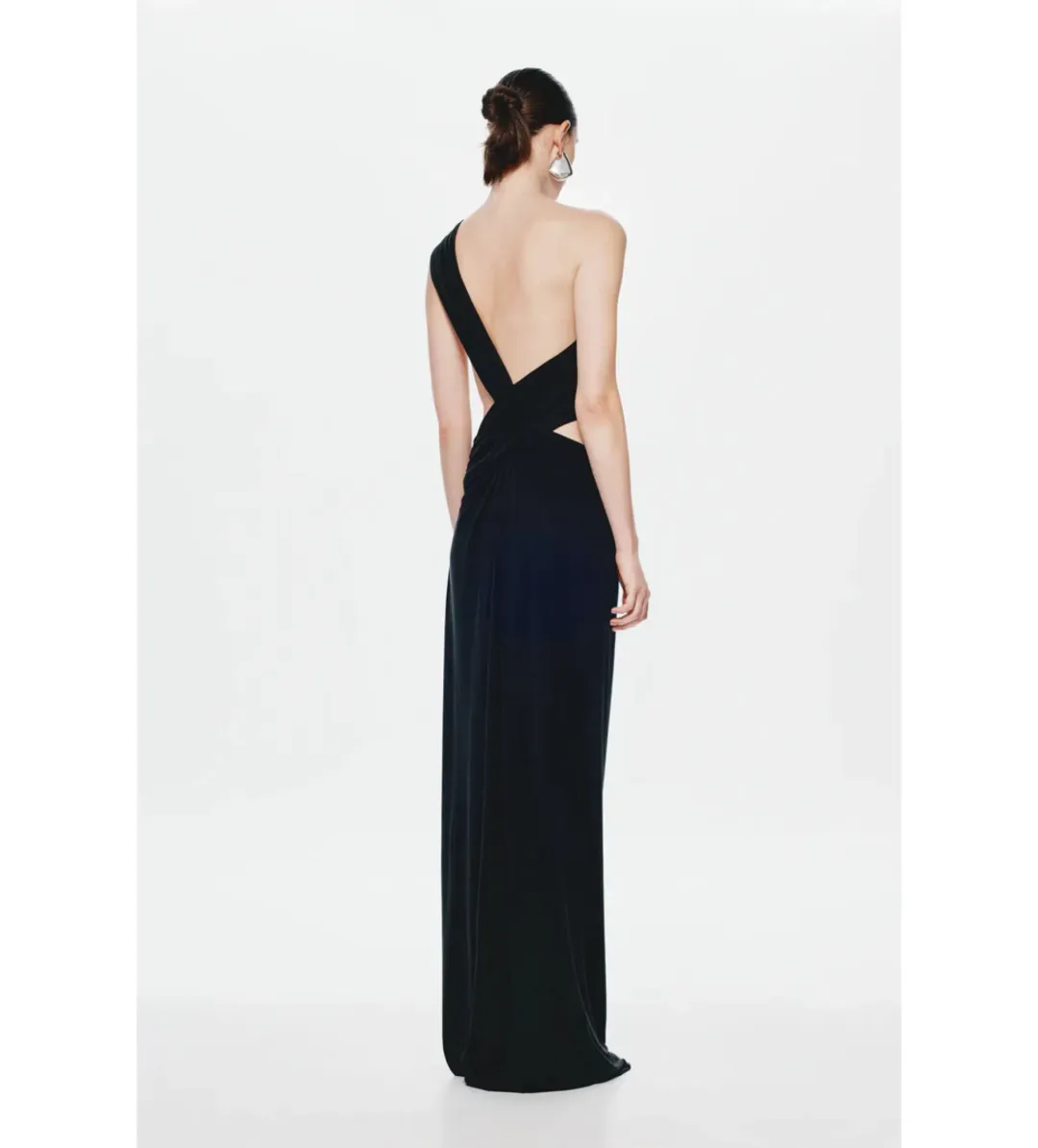 Misha Solstice Cupro Dress in Black Size L/AU12 for rent on The Volte - main image