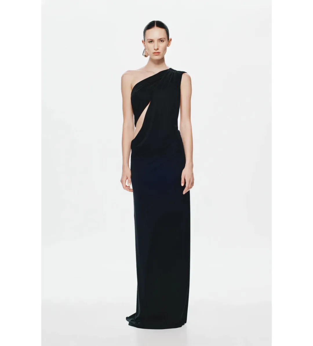Misha Solstice Cupro Dress in Black Size L/AU12 for rent on The Volte - main image
