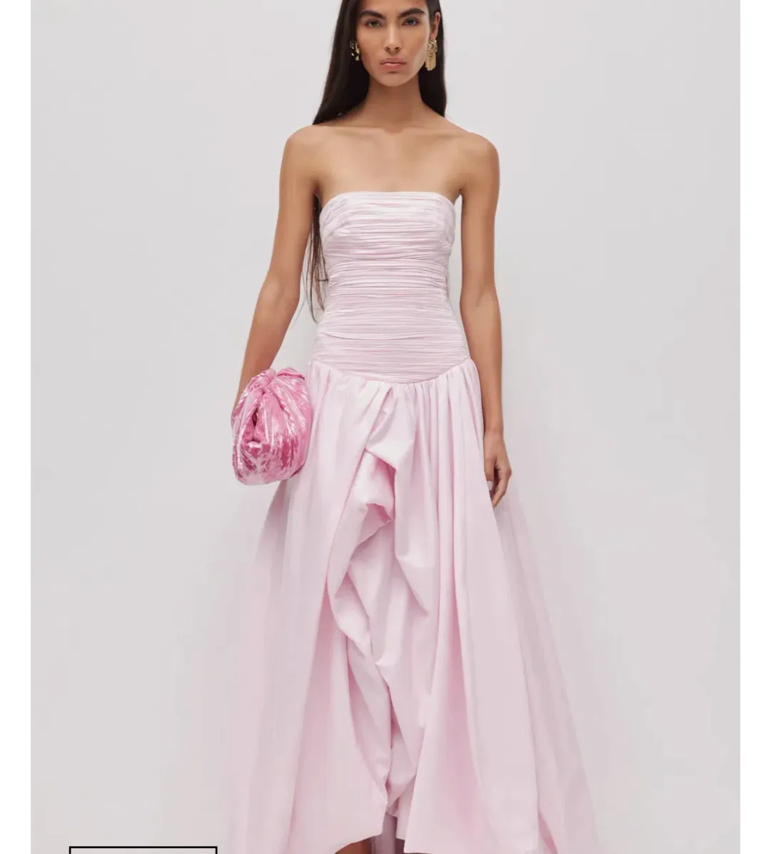 Violetta bubble hem maxi dress  for rent on The Volte - main image