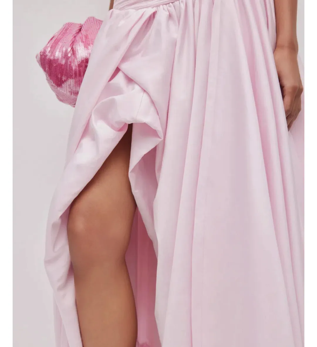 Violetta bubble hem maxi dress  for rent on The Volte - main image